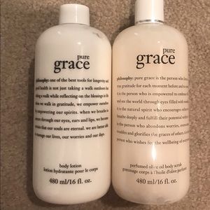 Pure Grace scrub and lotion